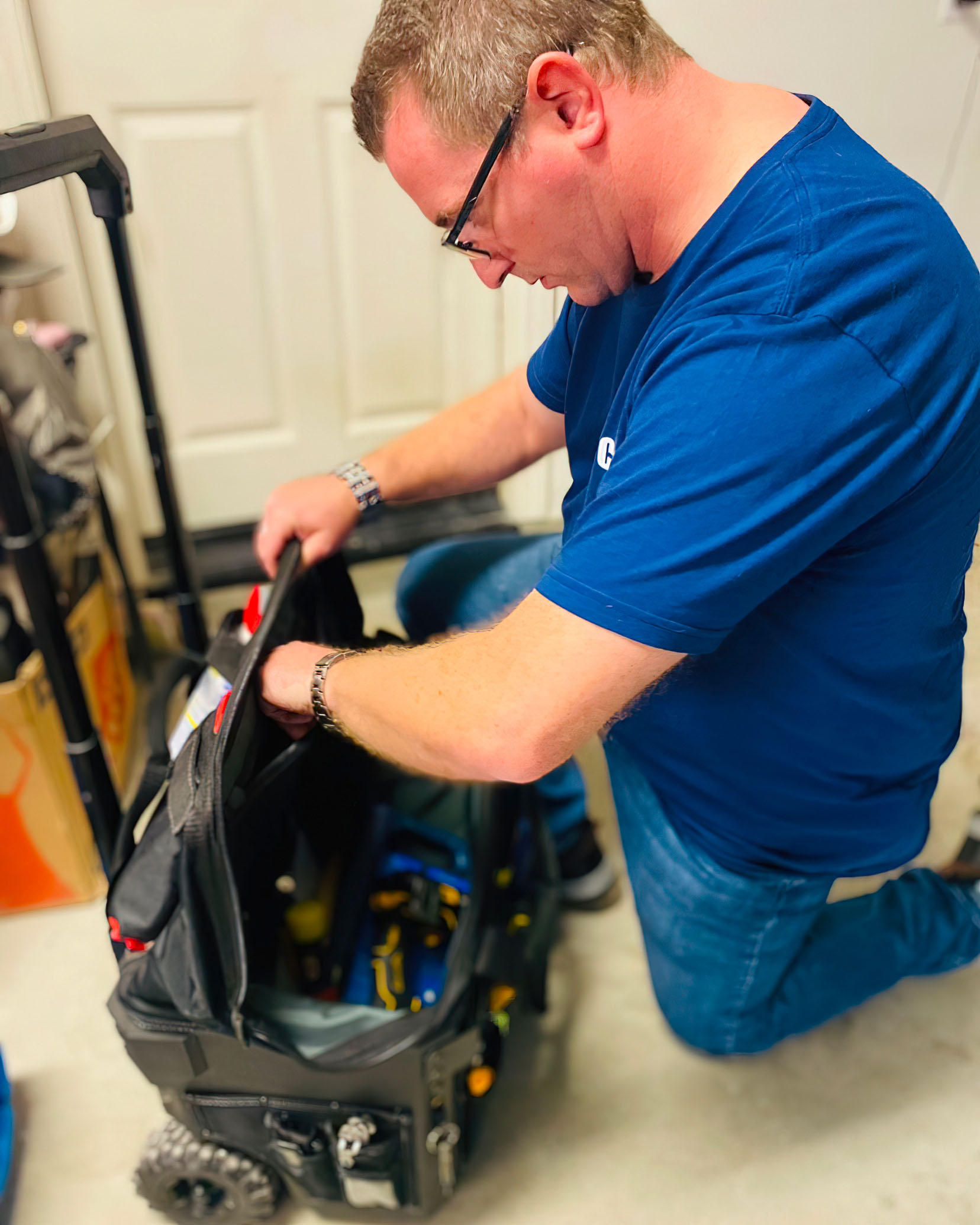 Joel at work